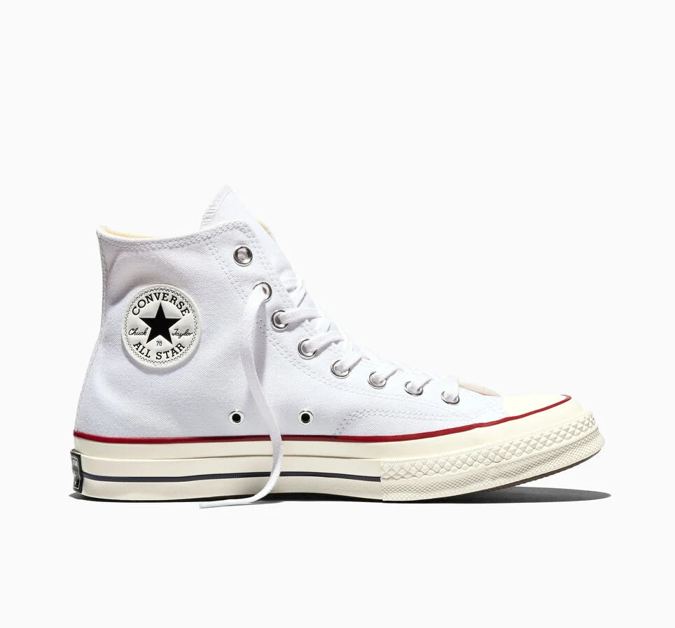 Converse Chuck 70 Canvas High Top – White/Garnet/Egret