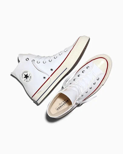 Converse Chuck 70 Canvas High Top – White/Garnet/Egret