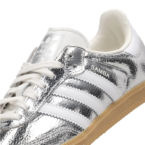 adidas Samba OG – Silver Metallic / Cloud White
