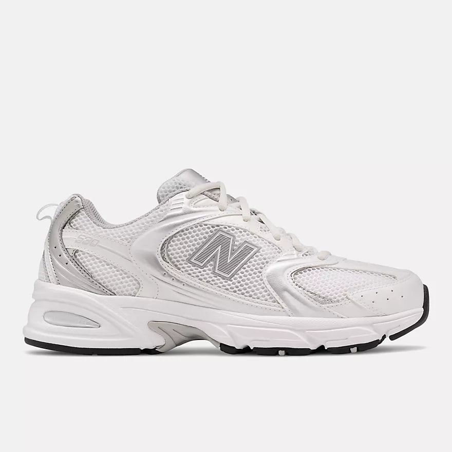 New Balance 530 – White / Silver Metallic