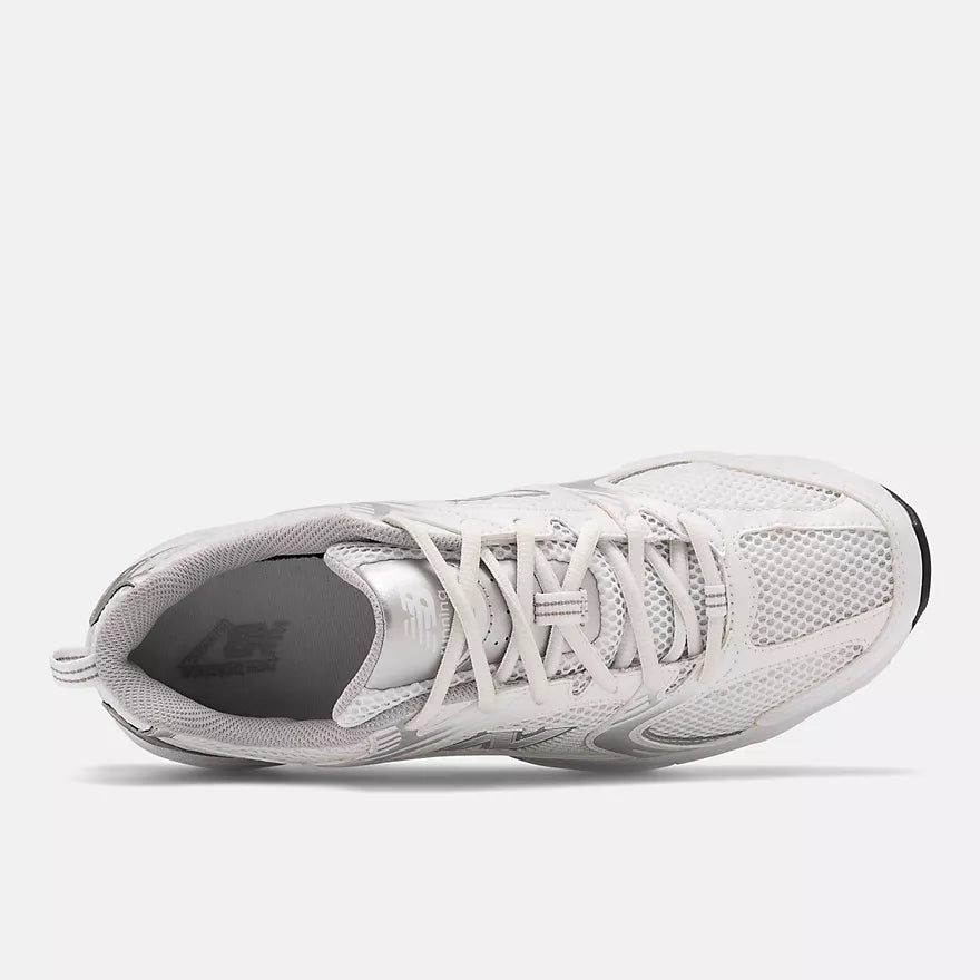 New Balance 530 – White / Silver Metallic
